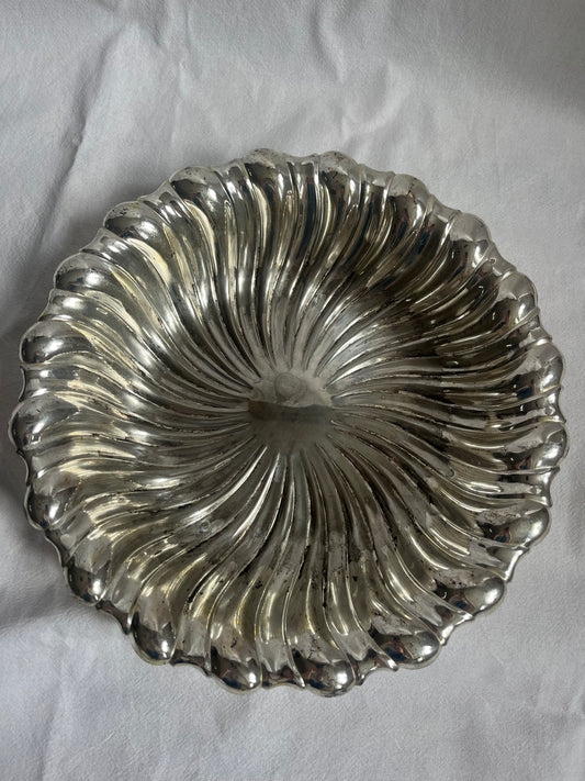 Sølvplet skål