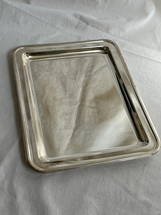 Sølvplet bakke